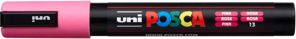 UNI POSCA Marker PC-5MC PINK mittelfeine Spitze 1,8 - 2,5mm UNI POSCA Marker PC-5MC PINK mittelfeine Spitze 1,8 - 2,5mm