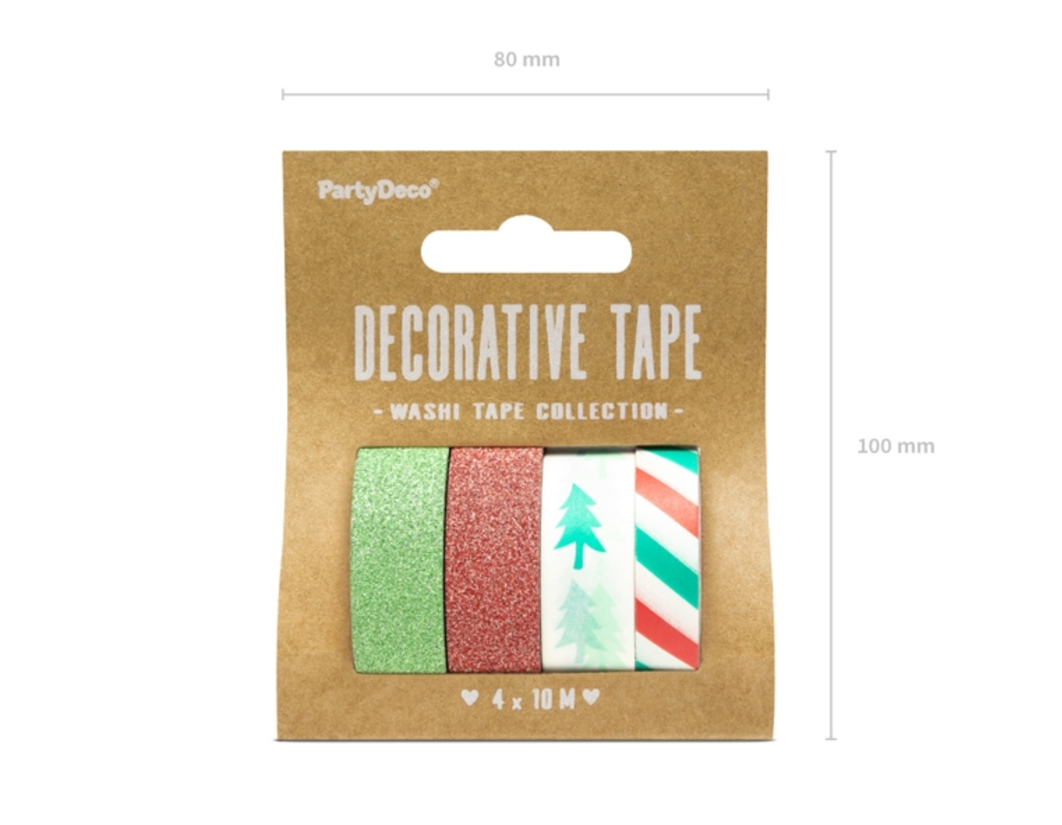 Washi Tape Dekoklebeband-Set 4 Rollen 