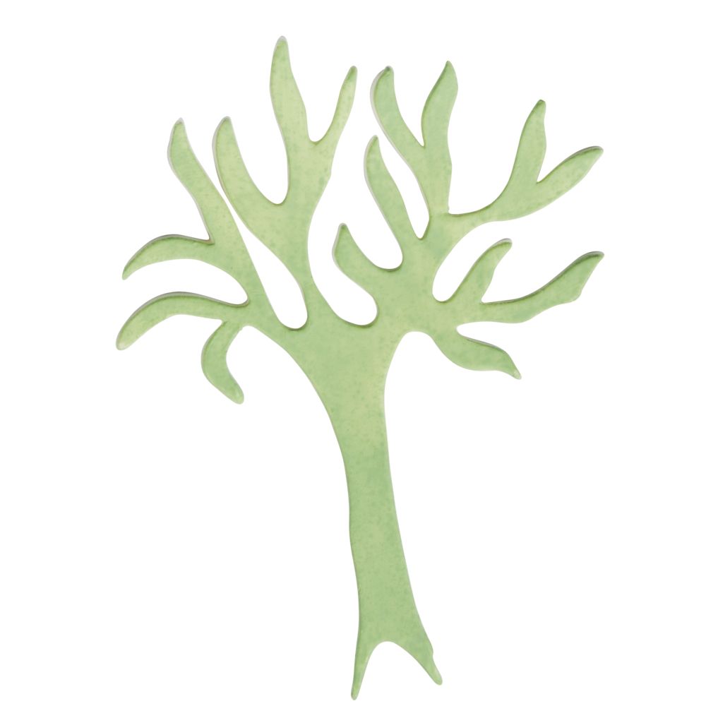 Wachsmotiv: Baum flach 8,5x11,5cm 1 Stück