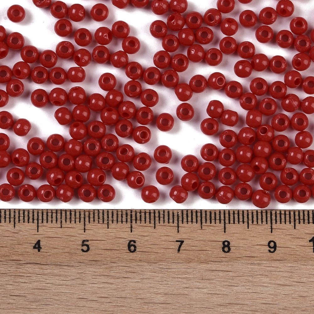 Acrylperlen Uni 4mm Lochbohrung 1,6mm 600 Stück 