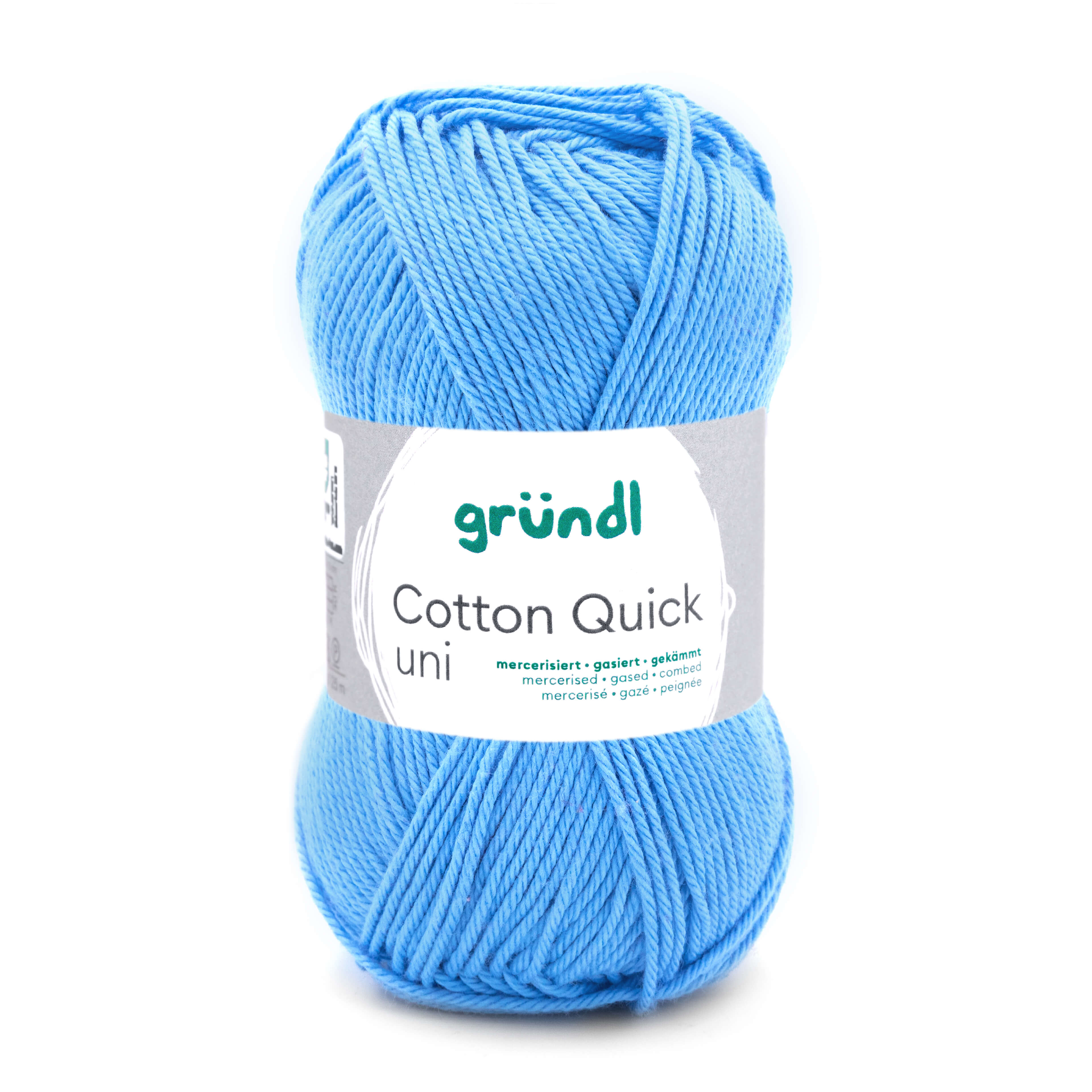 Cotton Quick Uni 100 % Baumwolle mercerisiert gasiert gekämmt 50g/125m Cotton Quick Uni 100 % Baumwolle mercerisiert gasiert gekämmt 50g/125m