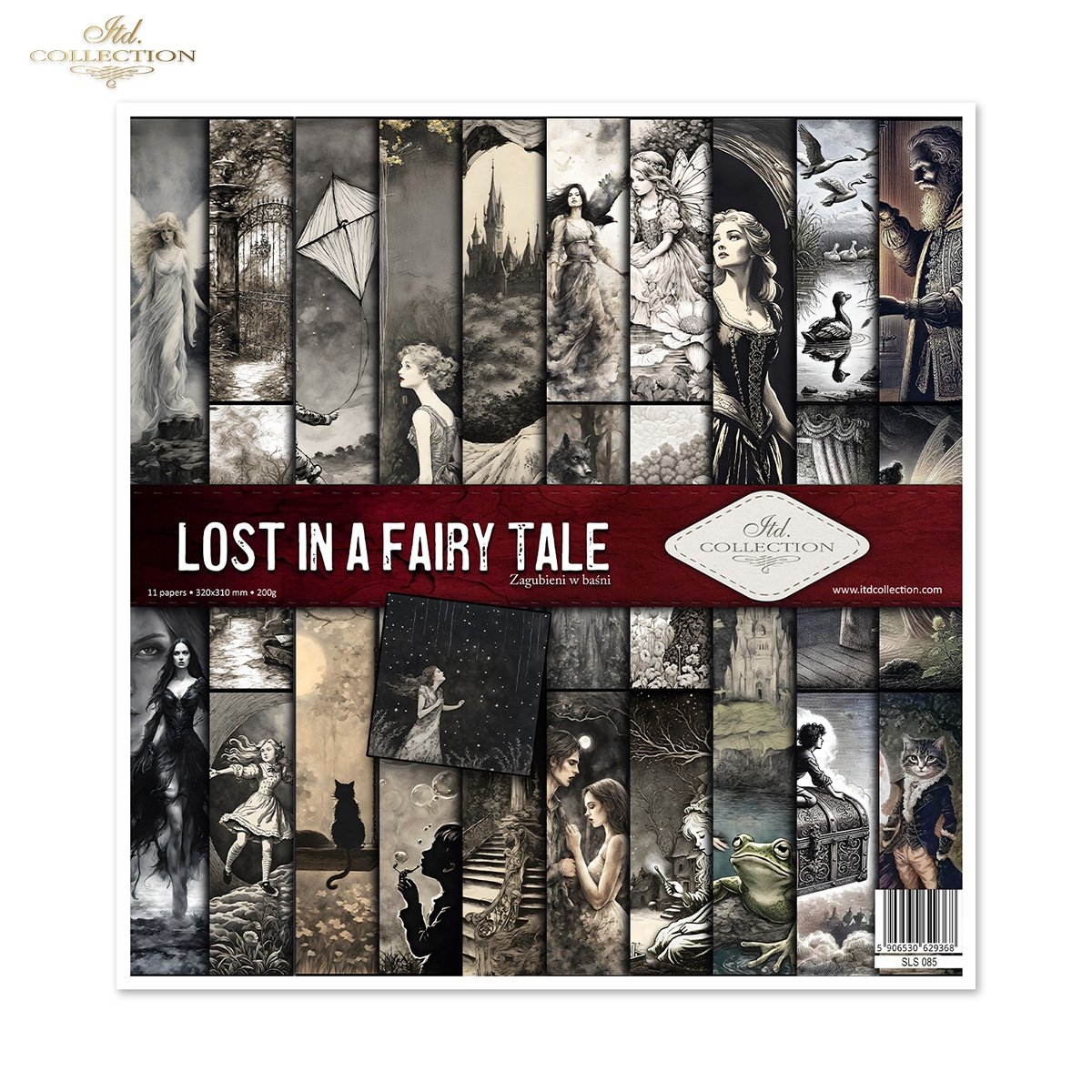 Lost in a Fairy Tale Scrapbooking Papier-Set  200 g/m2 310x320 mm 11 Bögen