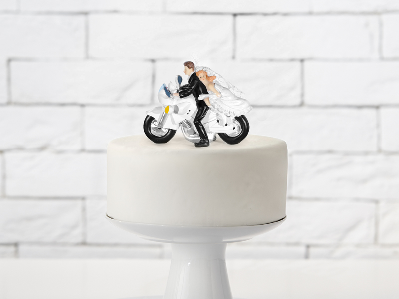 Cake Topper Motorrad Brautpaar Figur Tortenfigur Tortenaufsatz