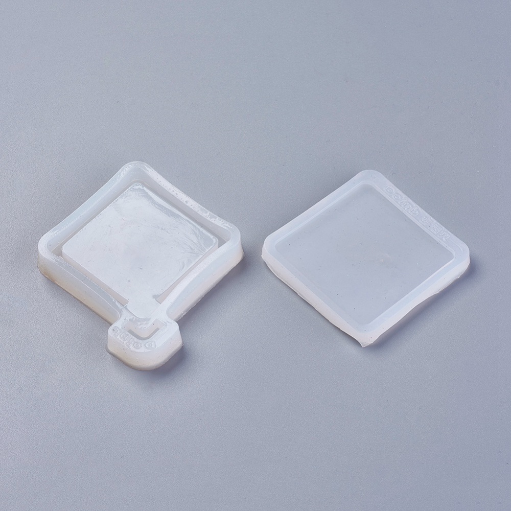 Silikonform Quadrat Silicone Moulds Clear 83x72x10mm 58x58x5mm 72x72x5mm 2Stk/Set