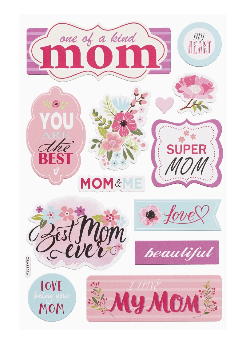 Sticker-Set Mom 1 Bogen 14x20,5cm