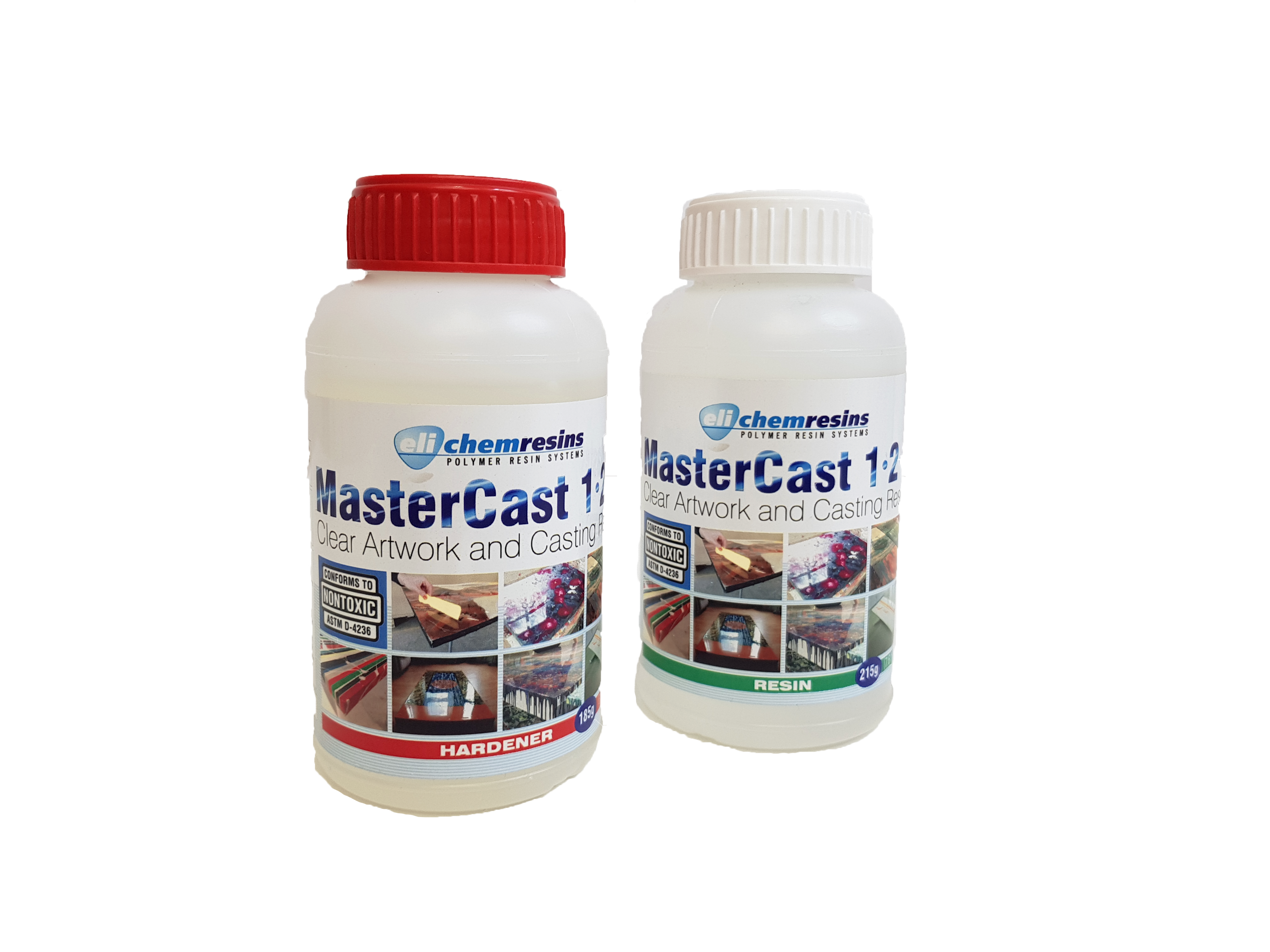 MasterCast 1-2-1, Klares Epoxid-Harz, UV-stabilisiert, Resin, Kunstharz, Gießharz und Härter, per Set Epoxidharz Art Resin 