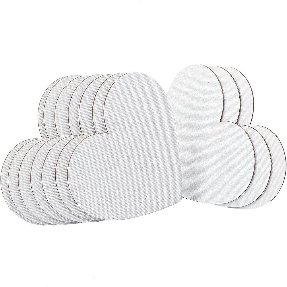 Herzförmiger Malkarton Leinwandplatten 15x15cm Herzförmiger Malkarton Leinwandplatten 15x15cm