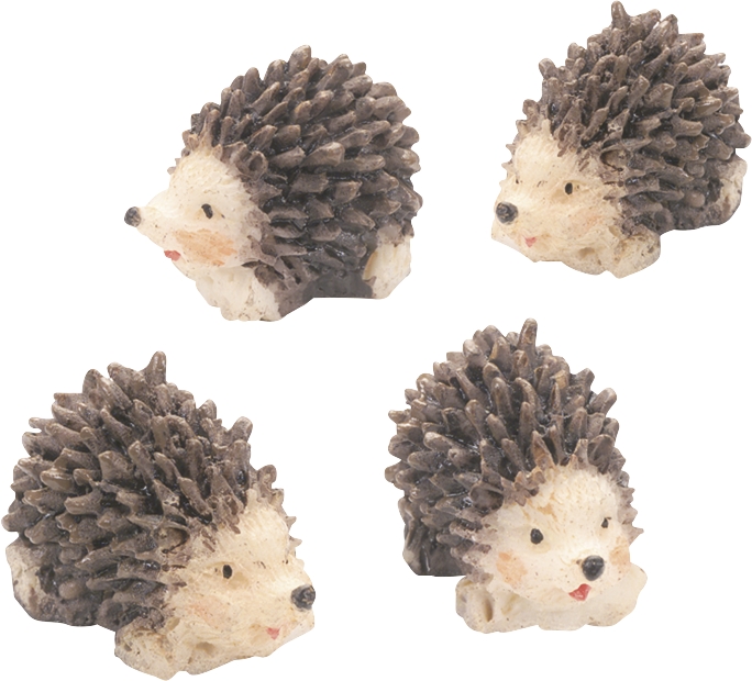 Mini Streuteile Igel, 2 cm, 4 Stk./Pkg, Polyresin