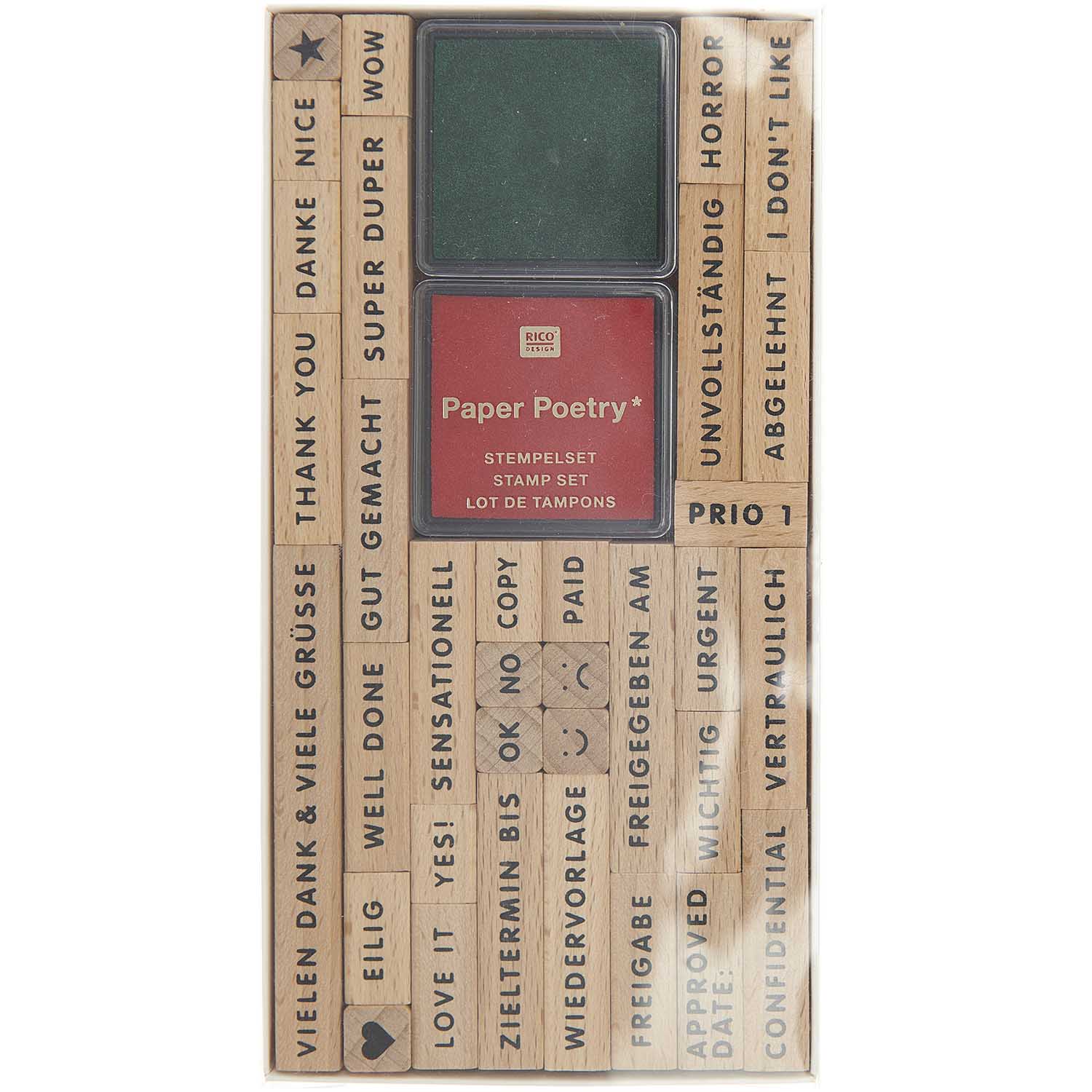 Stempelset Schriftenstempel Professional FSC 100% 34 Stück Stempelset Schriftenstempel Professional FSC 100% 34 Stück