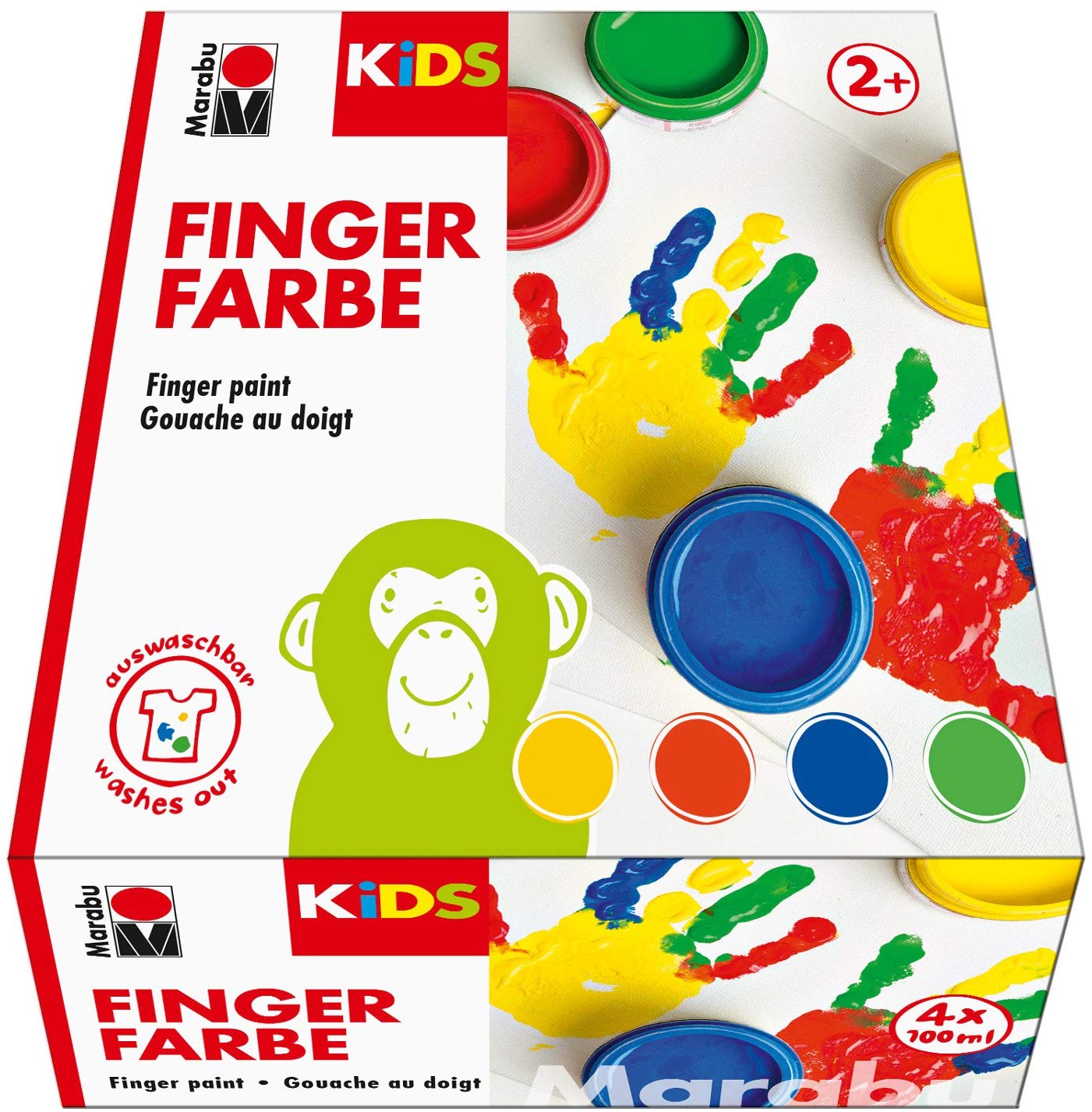 Marabu Kids Fingerfarbe-Set 4x100ml 