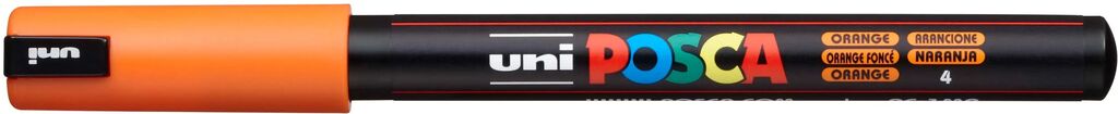 Uni Posca Marker PC-1MR ORANGE Extra feine Spitze 0,7mm Uni Posca Marker PC-1MR ORANGE Extra feine Spitze 0,7mm