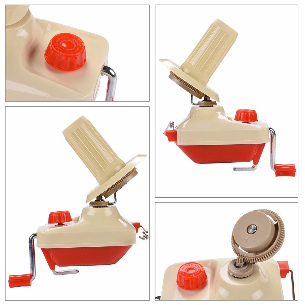 Garnwickler handbetrieben aus Kunststoff rot mit Tischklemme 11,5x9,5x11,5cm Garnwickler handbetrieben aus Kunststoff rot mit Tischklemme 11,5x9,5x11,5cm