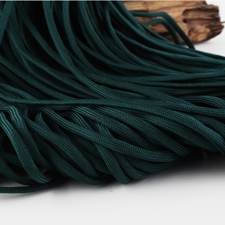 Paracord Kordel UNI TANNENGRÜN einfärbig 4mm 6,4m/ Bund 