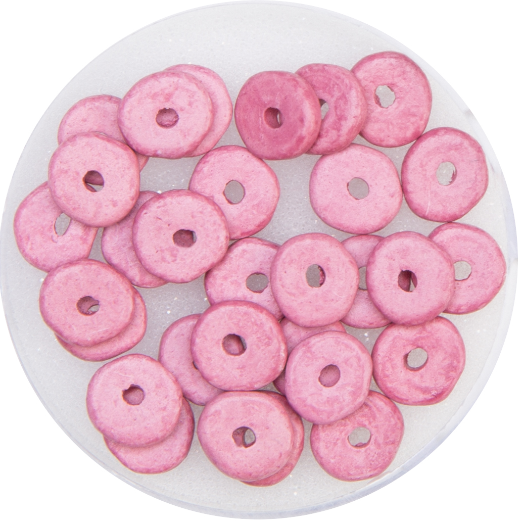 Keramikscheiben 6mm rosa