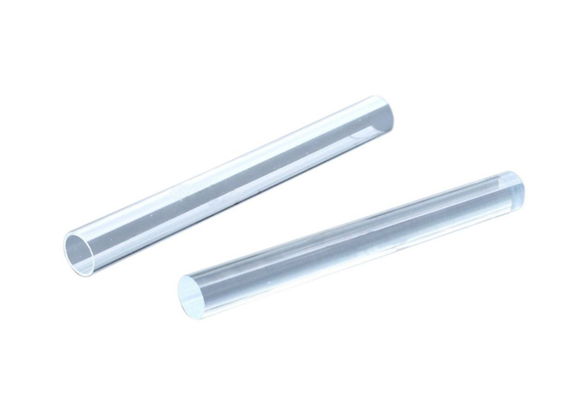 Acrylroller Set 2-teilig 1x hohl & 1x massiv transparent 197x20mm + 198x20mm