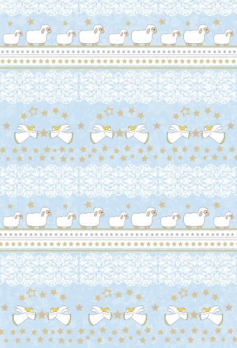 Artoz Weihnachtspapier Schafe Engel A4 selbstklebend