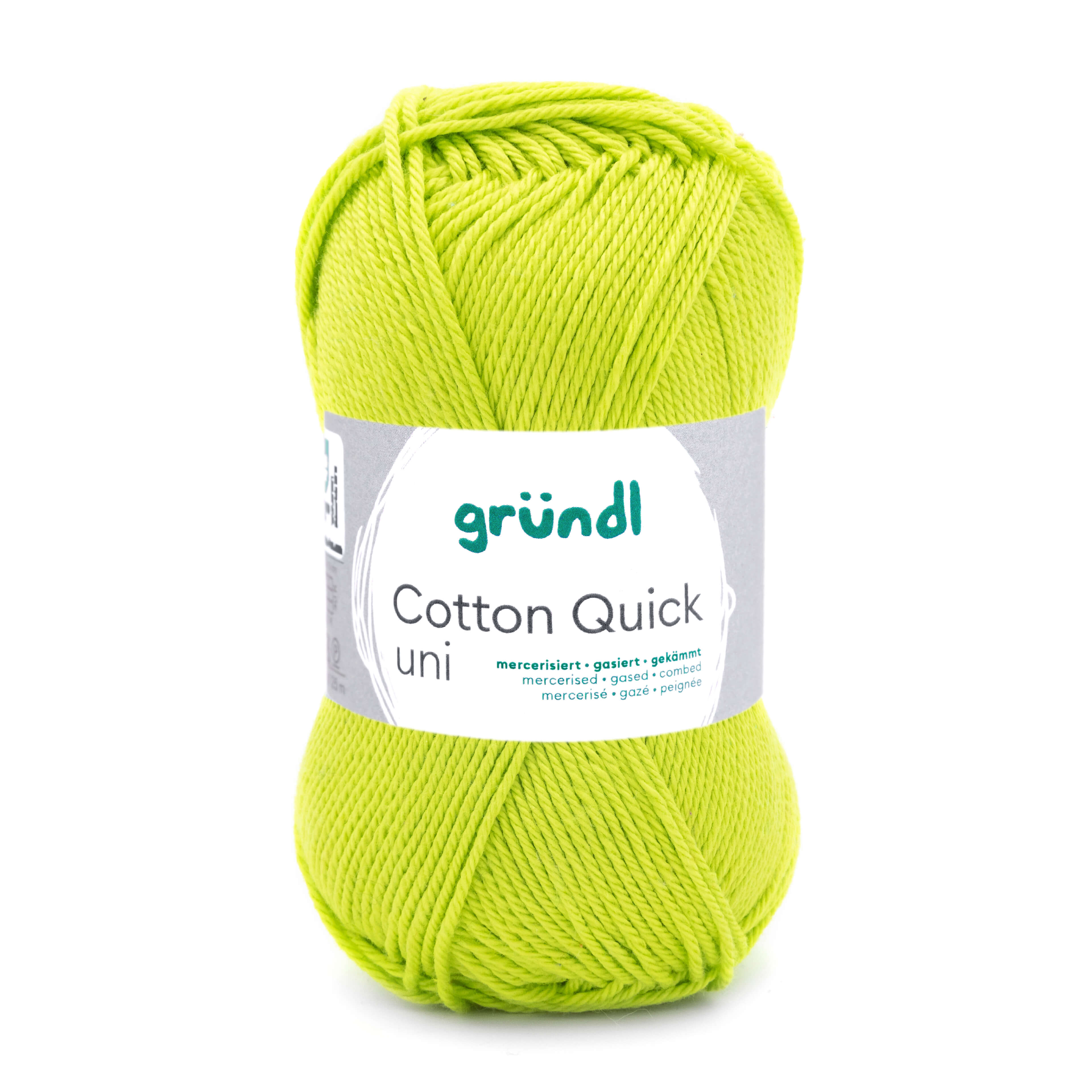 Cotton Quick Uni 100 % Baumwolle mercerisiert gasiert gekämmt 50g/125m