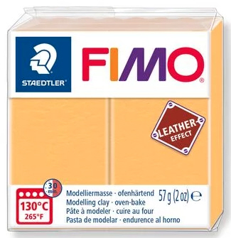 FIMO leather-effect safrangelb, 57g