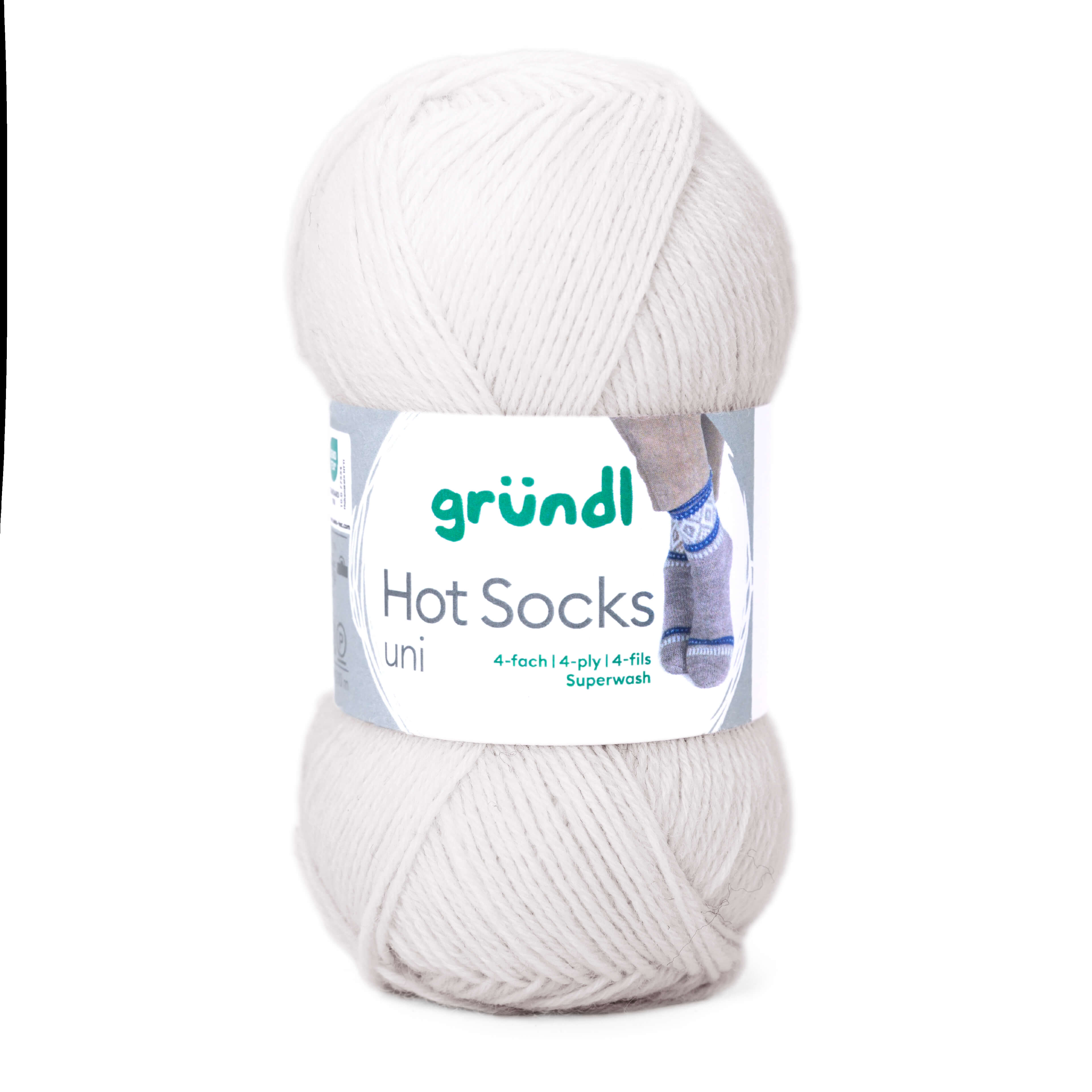 Hot Socks uni 50 Sockenwolle 4-fach superwash 50g/210m