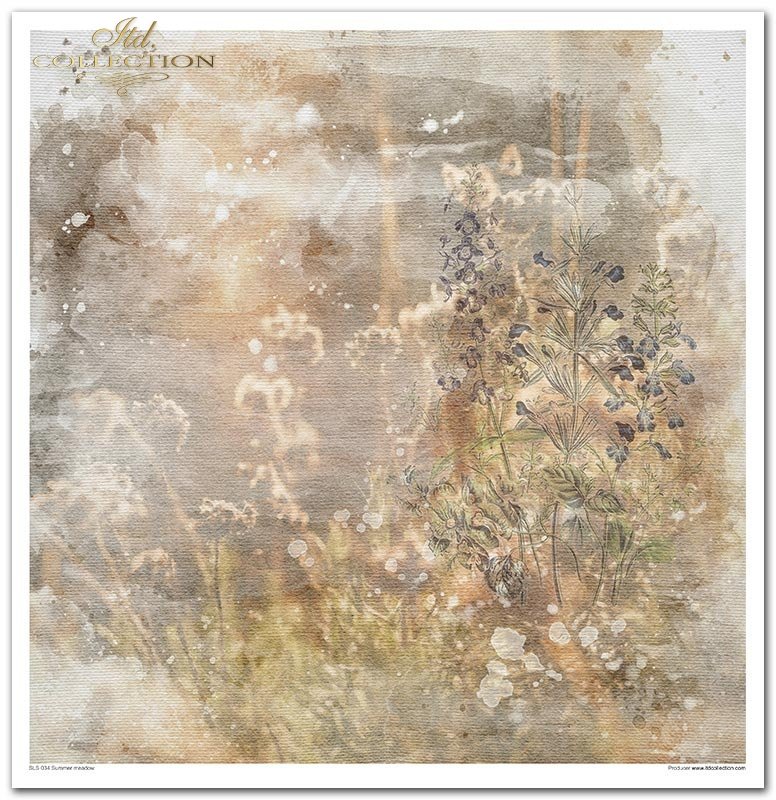 Scrapbooking-Papier Set Summer Meadow 31x32cm 10 Bögen