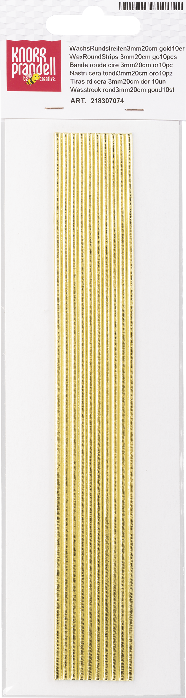 Wachsstreifen 200mm Ø 3 mm glänzend 8 Stück/ Packung Wachsstreifen 200mm Ø 3 mm glänzend 8 Stück/ Packung
