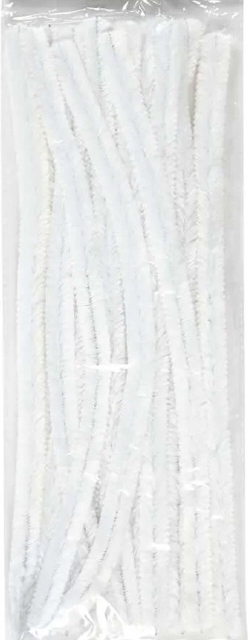 Chenilledraht weiß sehr flauschig ø 12 mm 30cm 8 Stück Chenilledraht weiß sehr flauschig ø 12 mm 30cm 8 Stück