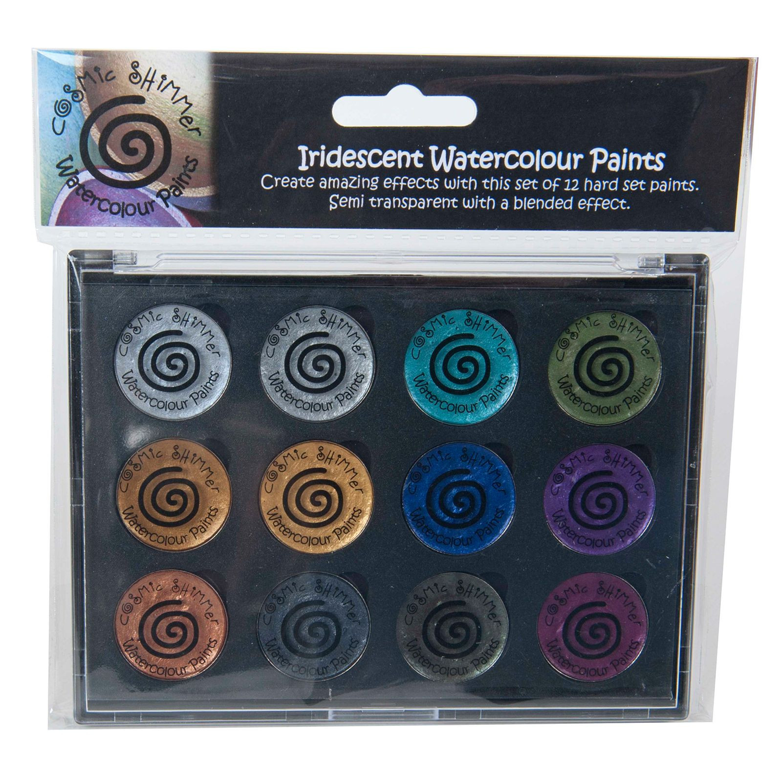 Creative Expressions  Cosmic Shimmer Set Decadent & Precious Metals 10 Wasserfarben Aquarellfarben irisierend 12 Farbtöne