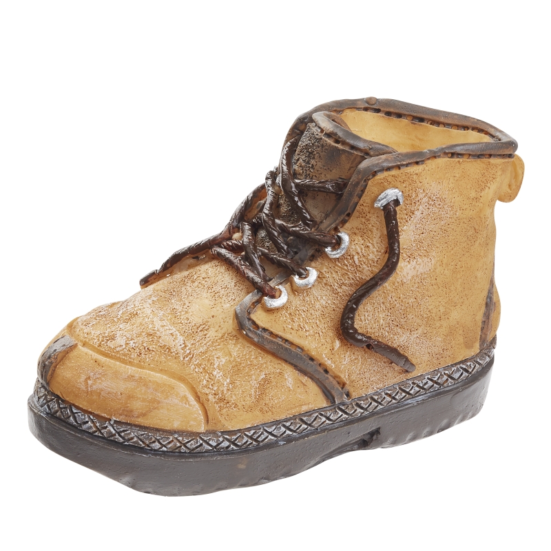 Wanderschuh Miniatur-Schuh 5cm braun Polyresin