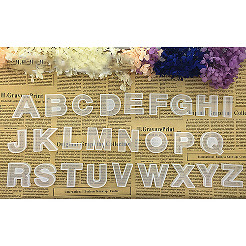 Silikonform Alphabet Buchstaben Zahlen 36x19cm