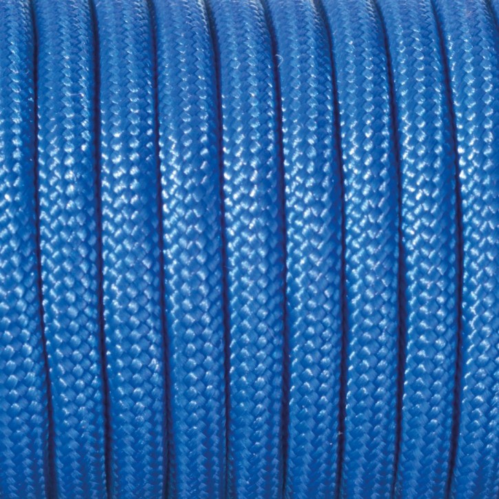 Paracord Kordel UNI BLAU einfärbig 4mm 6,4m/ Bund 