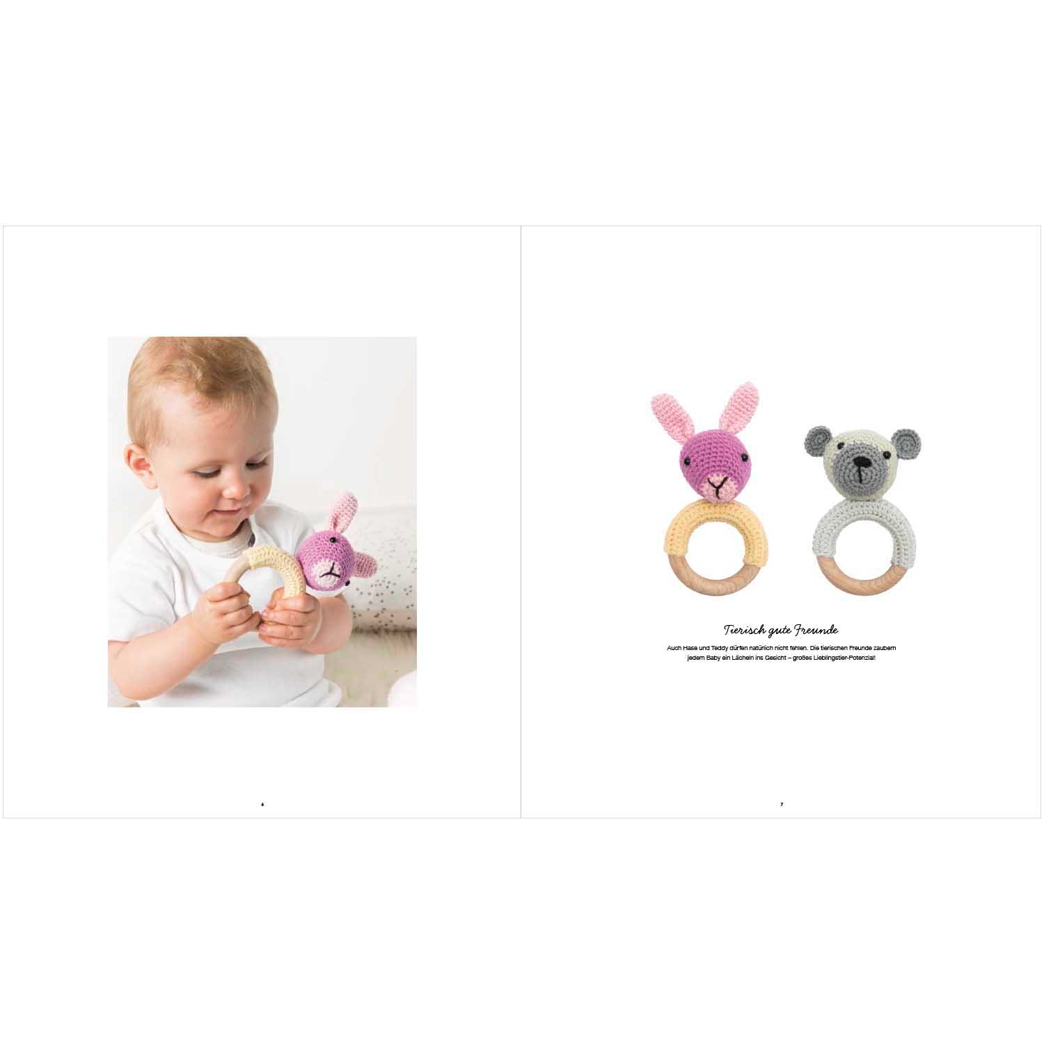 Ricorumi for Babys Little Animals Beissringe Mobile Buch 16 Seiten