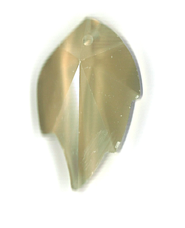 Swarovski Anhänger Blatt, 26x16mm, Golden Shadow