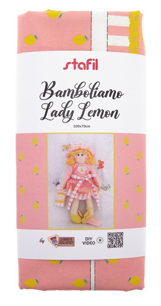 Bamboliamo LADY LEMON Puppenstoff Näh-Set 100x70cm Bamboliamo LADY LEMON Puppenstoff Näh-Set 100x70cm