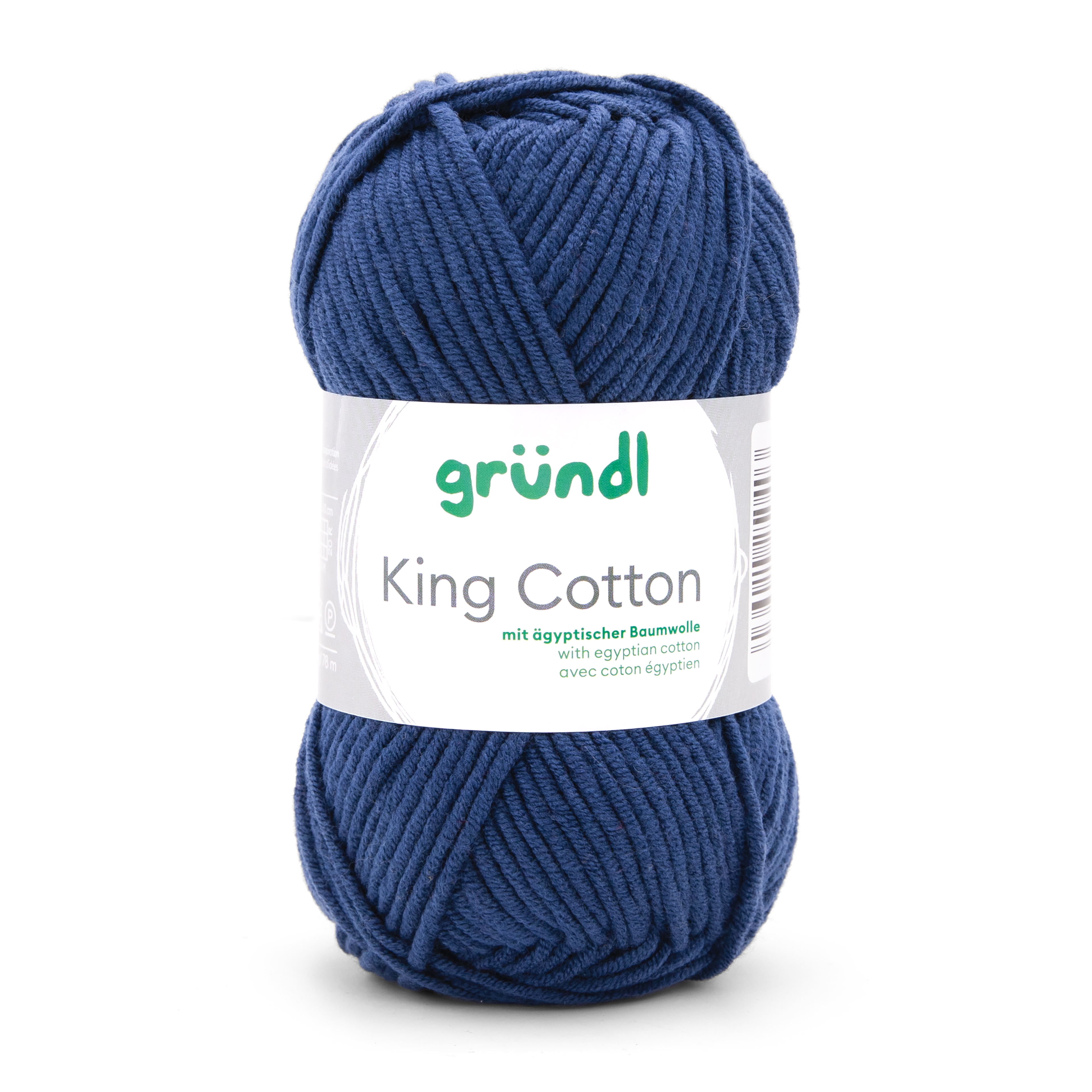 King Cotton MARINE 55 % Polyacryl 45 % Baumwolle (egypt) 50g/78m King Cotton MARINE 55 % Polyacryl 45 % Baumwolle (egypt) 50g/78m