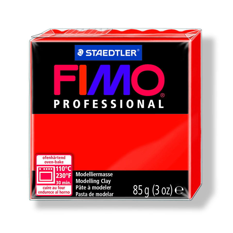 Fimo Professional, 85 g, 200, echtrot