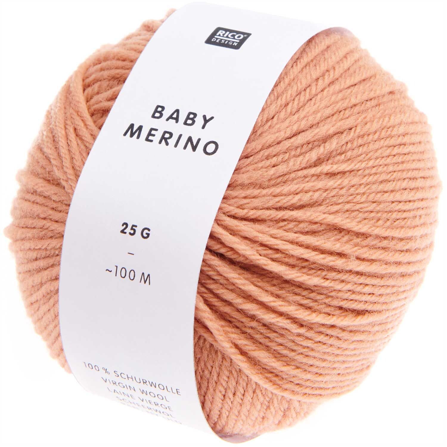 Rico Design Baby Merino PUDER 100% Schurwolle 25g 100m