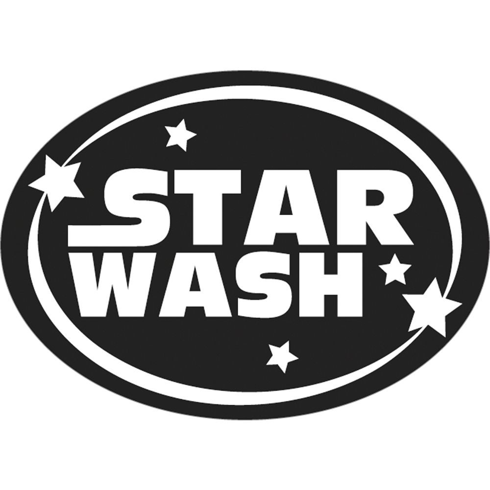 Seifen-Label zum Eingießen Star Wash 55x40mm oval