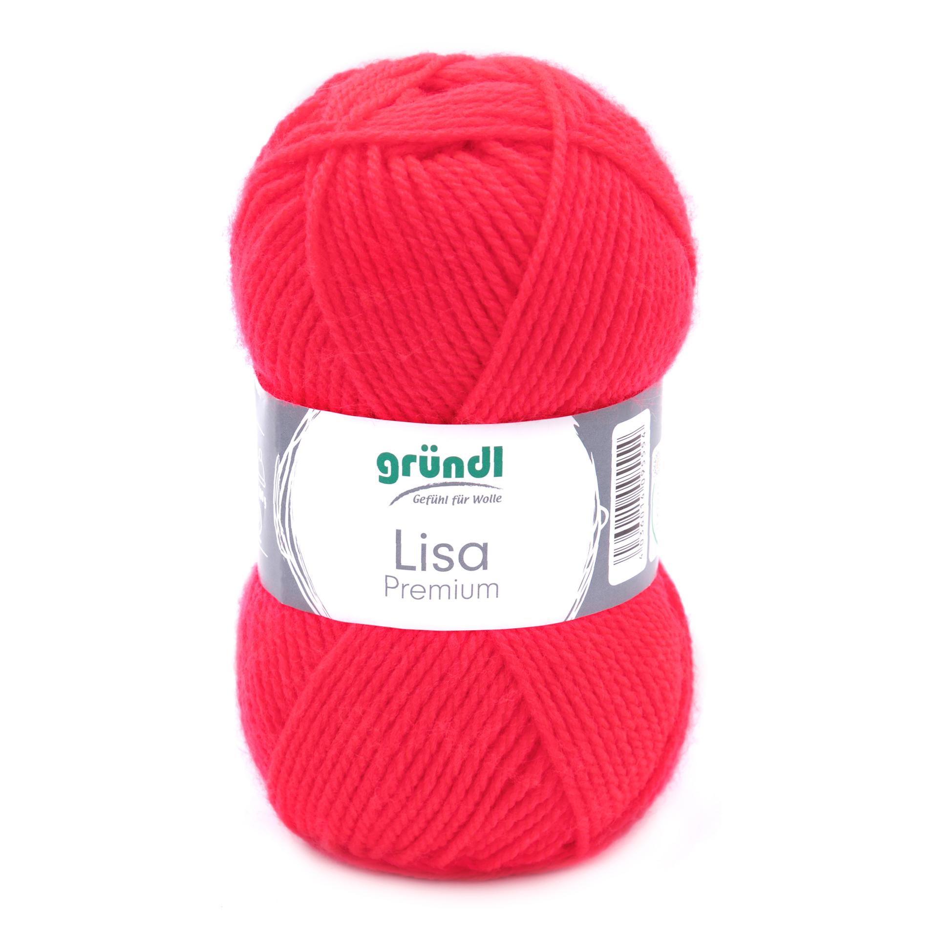 Lisa Premium einfärbig, Schulbastelwolle Bastelwolle, 50 g/133m