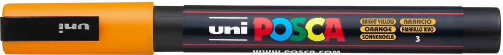UNI POSCA Marker PC-3M SONNENGELB Rundspitze 0,9-1,3mm