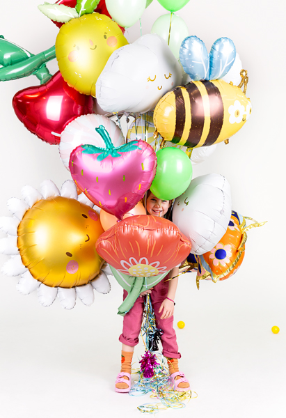 Folienballon Sonne mit Gesicht gelb weiß 90cm Folienballon Sonne mit Gesicht gelb weiß 90cm