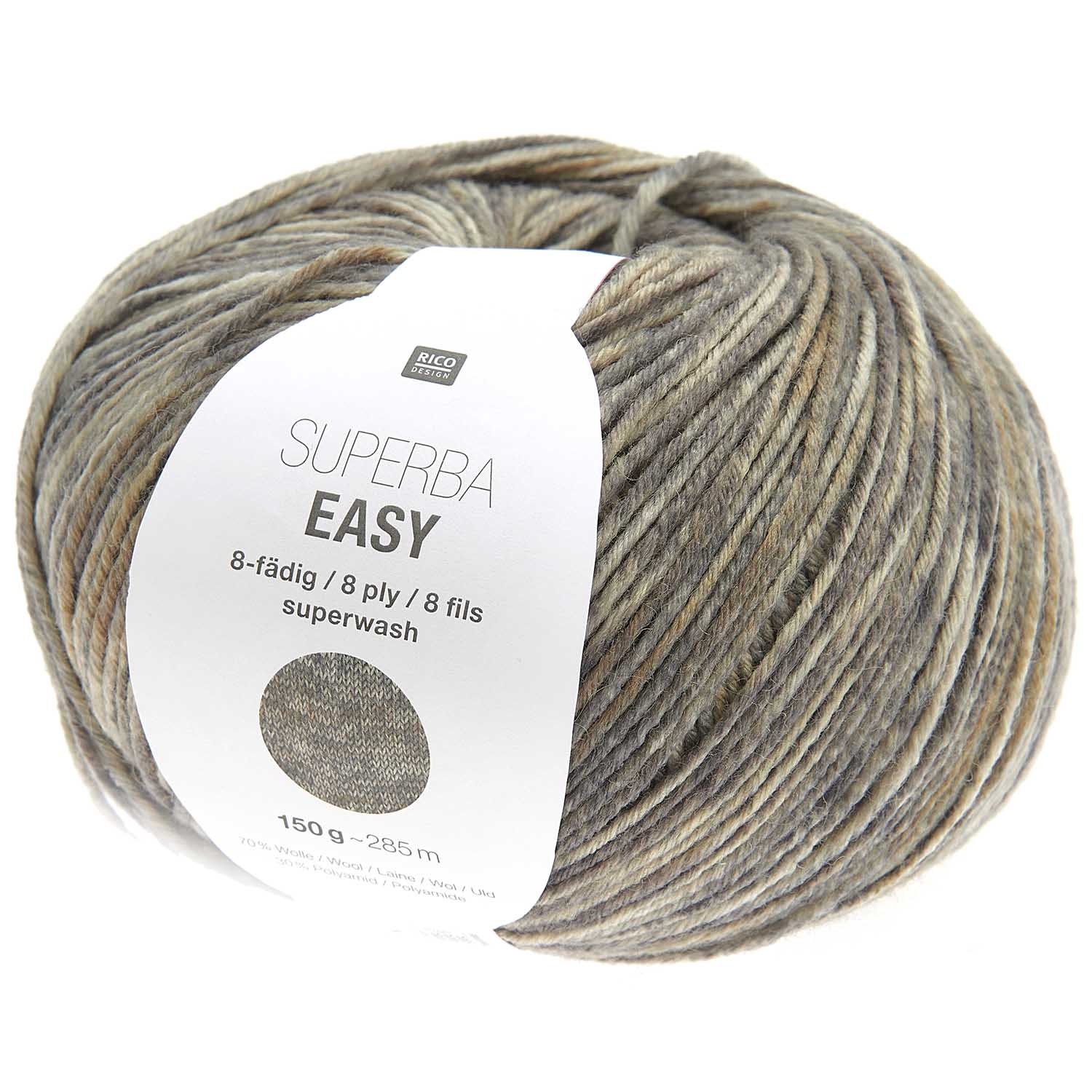 Rico Sockenwolle Superba Easy 8fädig, 150g 250m Rico Sockenwolle Superba Easy 8fädig, 150g 250m