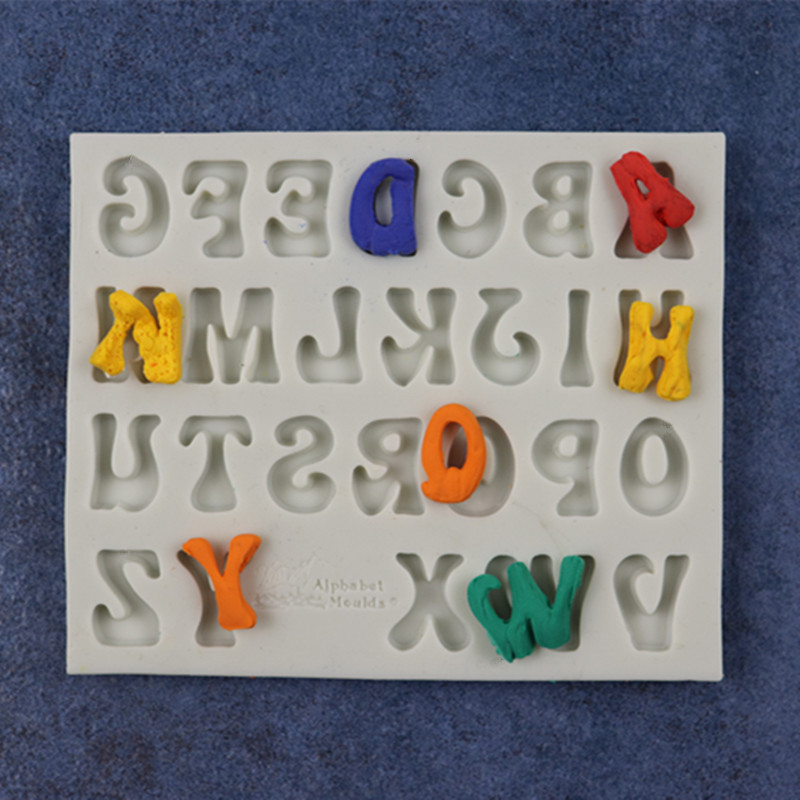 Silikongießform Buchstaben Letters 10x12,5cm