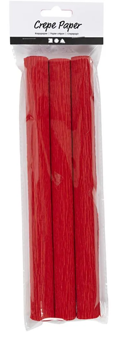 Krepppapier 3 Blätter 25x60cm Kreppanteil: 180% 105 g Krepppapier 3 Blätter 25x60cm Kreppanteil: 180% 105 g