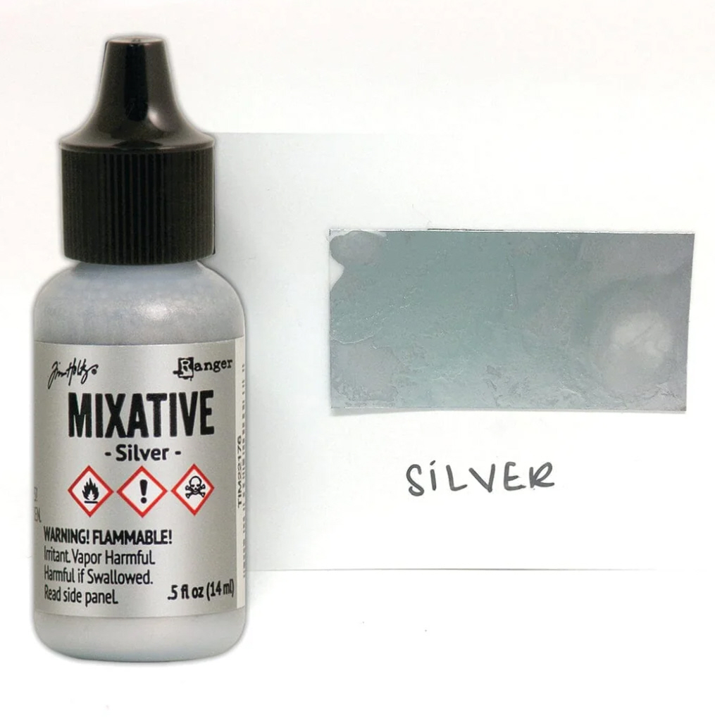 Alkoholtinte Tim Holtz Mixative Silver 14ml Alkoholtinte Tim Holtz Mixative Silver 14ml
