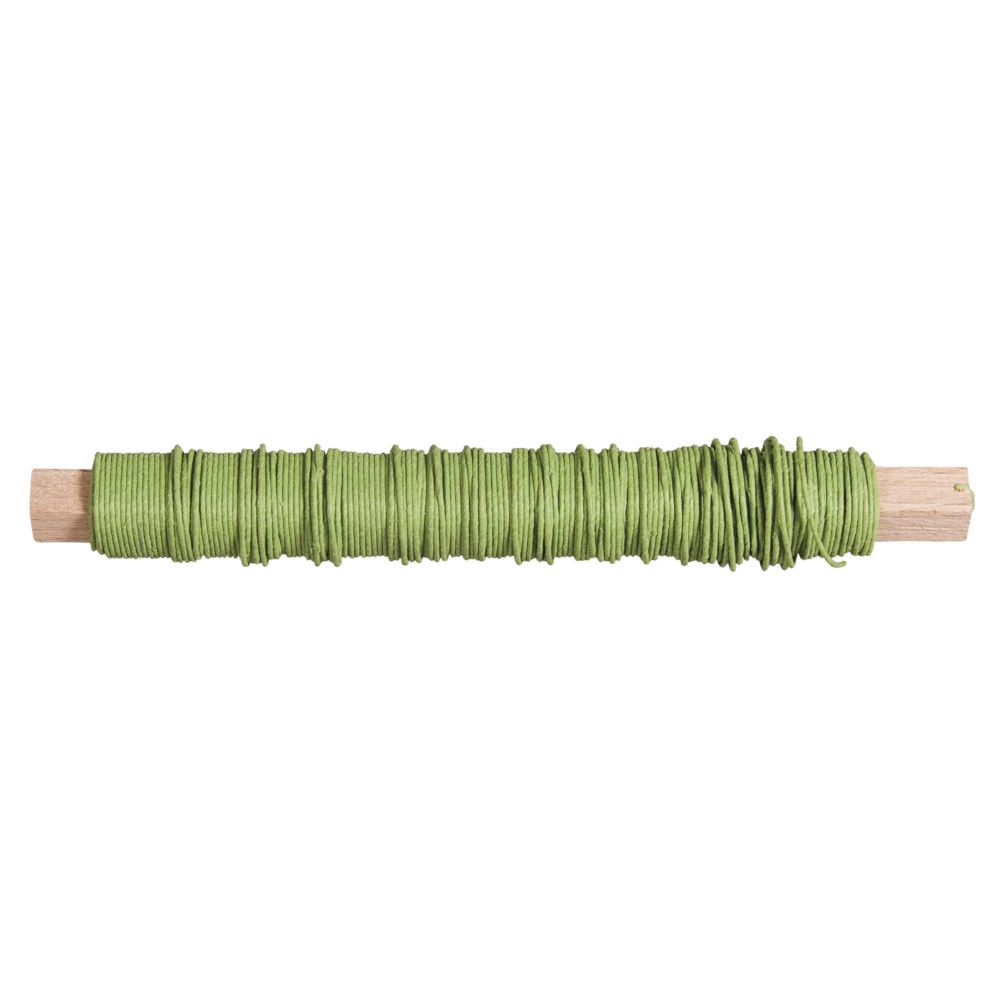 Papierdraht 0,55mm auf Holzwickel a 50g (20m) Papierdraht 0,55mm auf Holzwickel a 50g (20m)