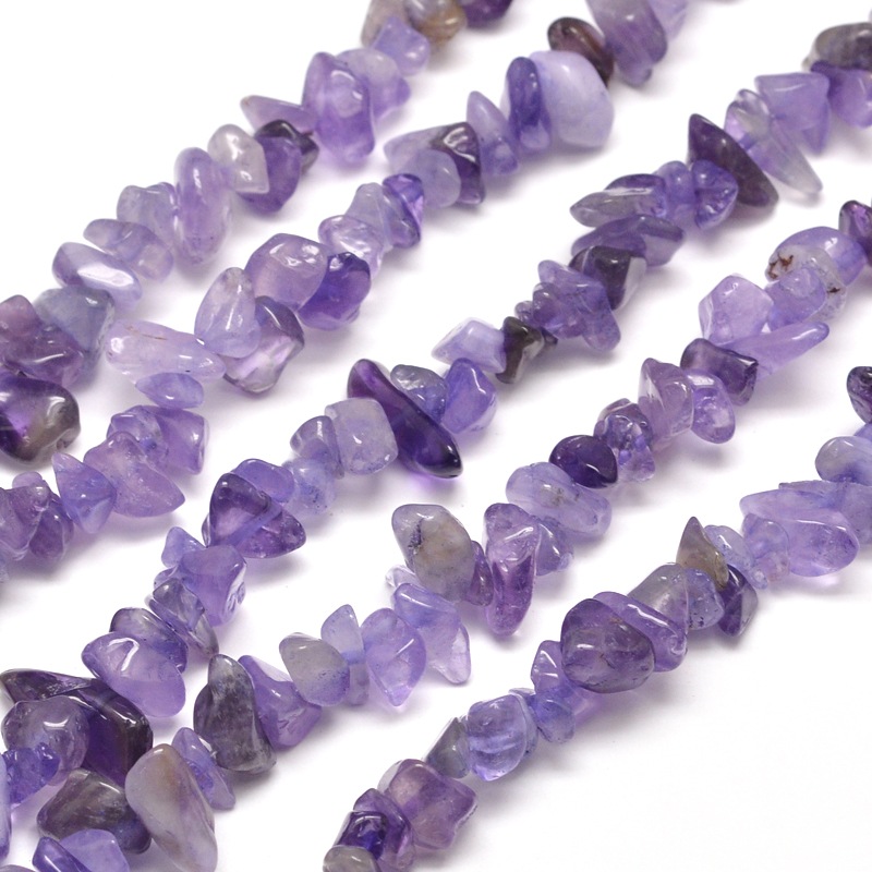 Halbedelsteinsplitterkette Amethyst 5-8mm