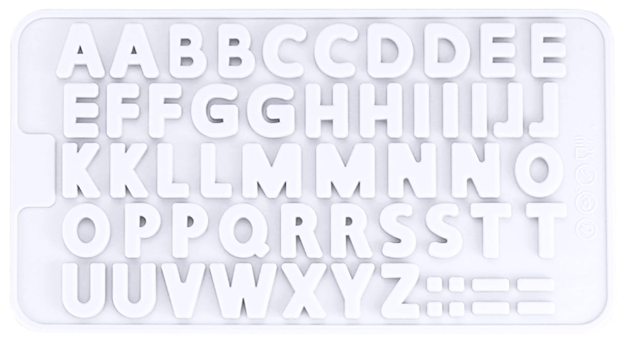 Silikonform Gießform Alphabet Buchstaben