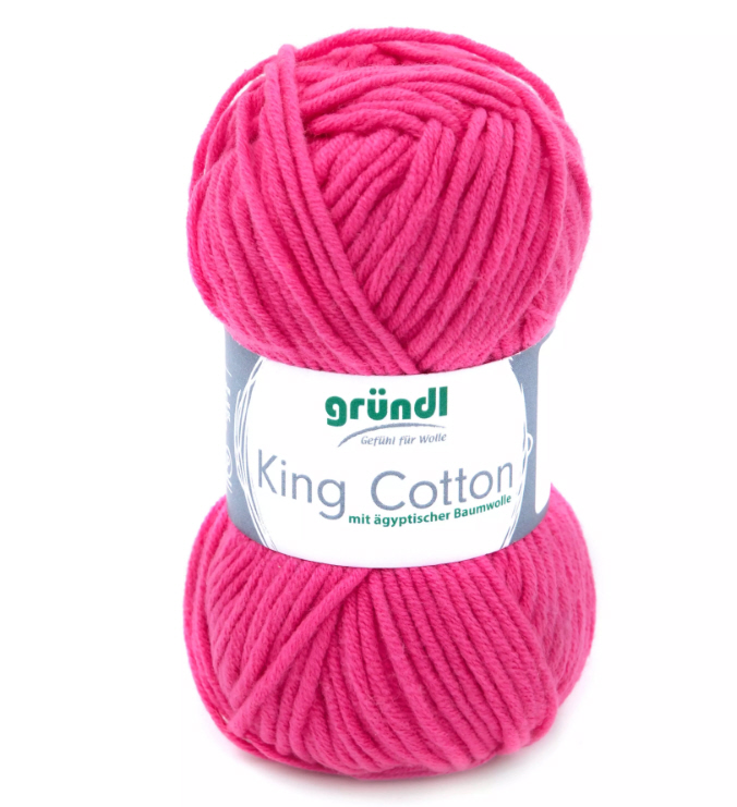 King Cotton 55 % Polyacryl 45 % Baumwolle (egypt), 50g/78m King Cotton 55 % Polyacryl 45 % Baumwolle (egypt), 50g/78m