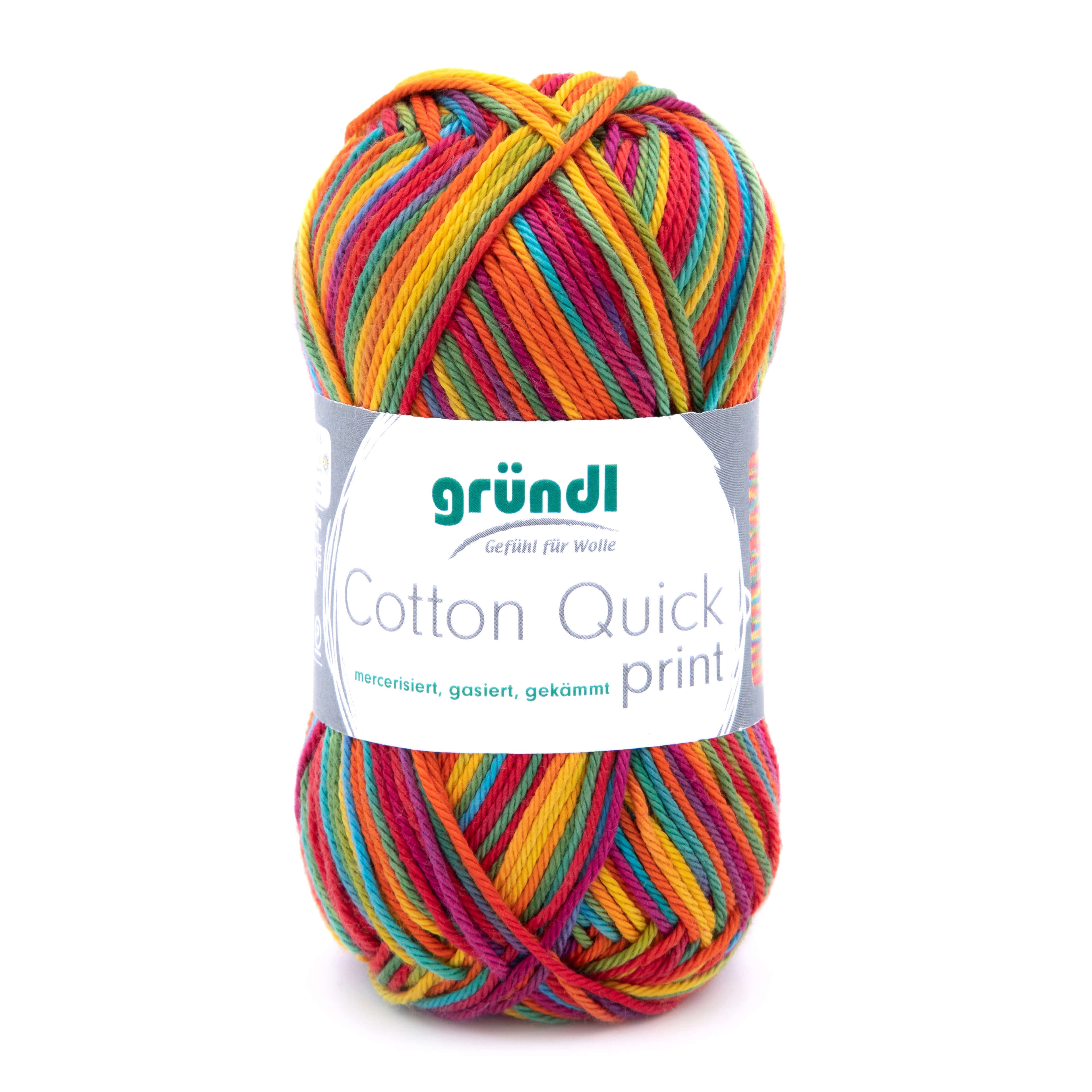 Gründl Cotton Quick Print 50g 125m 100 % Baumwolle (mercerisiert, gasiert, gekämmt)