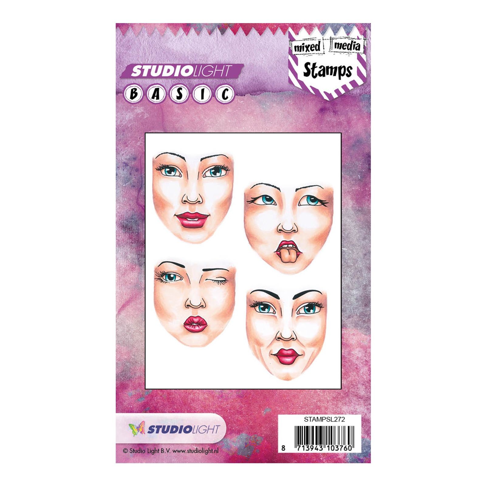 Studio Light Stamps  Gesichtsteile  Silikonstempel Clear Stamp A6